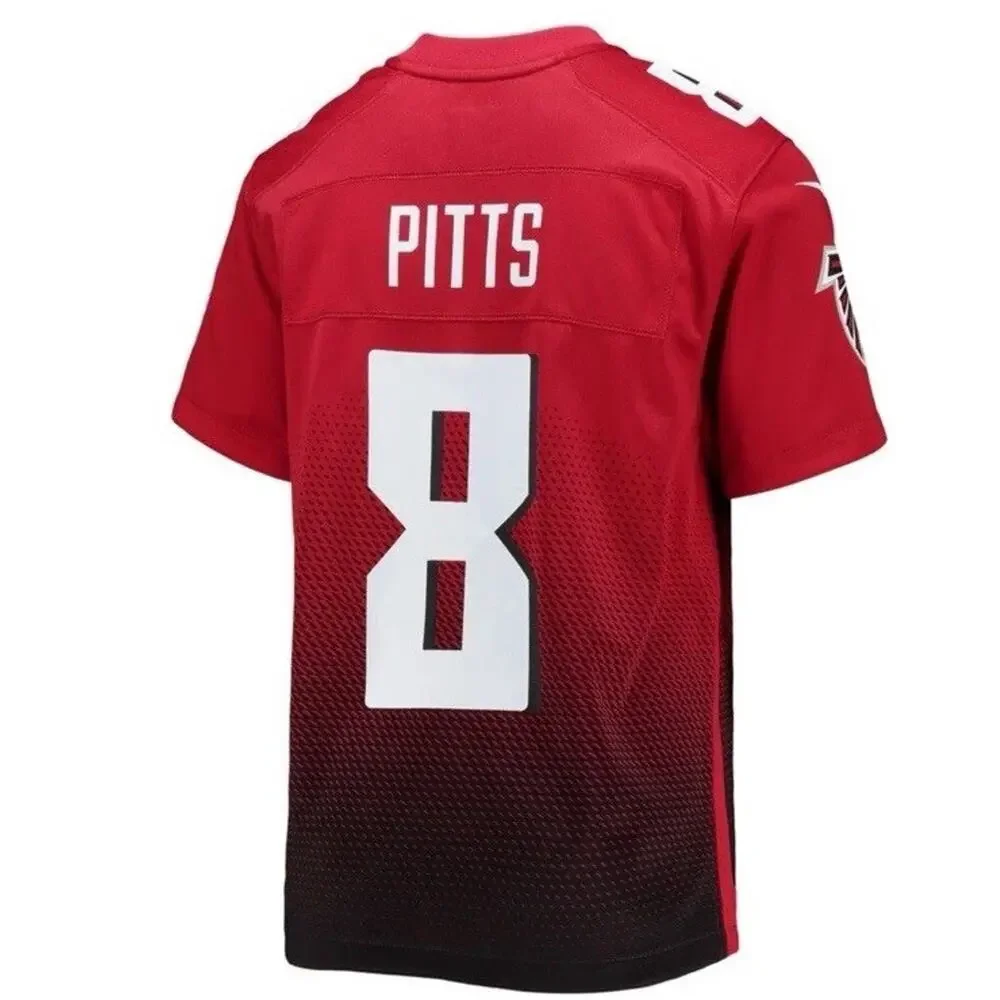 Kyle Pitts Sr. Atlanta Falcons Nike Youth Boys Kids Game Jersey $99 Large L